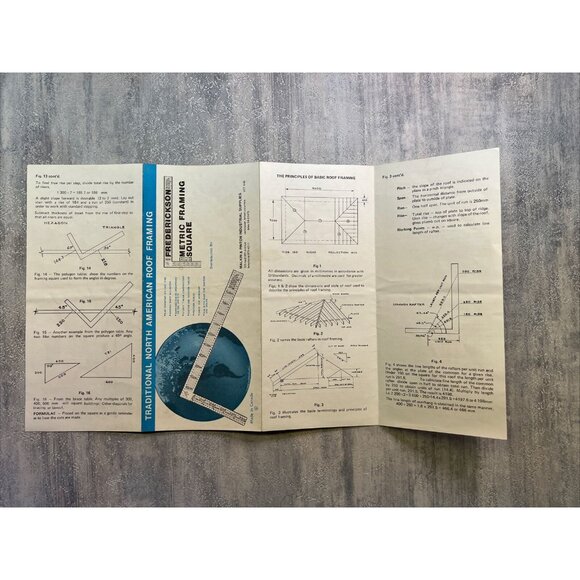 Vintage Shop Guide Thread Guide Grinding RPM Framing Square Popular Mechanics - Picture 9 of 10